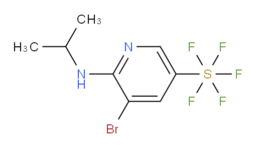 5-bromo-6-(isopropylamino)pyridine-3-ylsulfur pentafluoride
