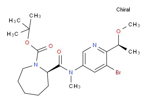 (R)-tert-butyl 2-((5-bromo-6-((S)-1-methoxyethyl)pyridin-3-yl)(methyl)carbamoyl)azepane-1-carboxylate