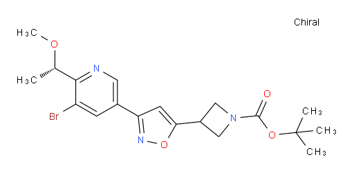 (S)-tert-butyl 3-(3-(5-bromo-6-(1-methoxyethyl)pyridin-3-yl)isoxazol-5-yl)azetidine-1-carboxylate