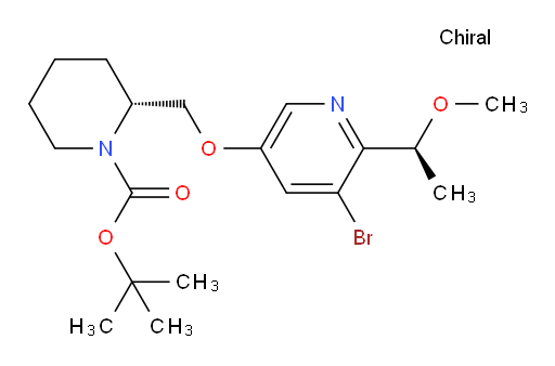 (R)-tert-butyl 2-(((5-bromo-6-((S)-1-methoxyethyl)pyridin-3-yl)oxy)methyl)piperidine-1-carboxylate