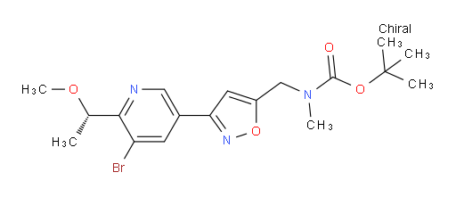 (S)-tert-butyl ((3-(5-bromo-6-(1-methoxyethyl)pyridin-3-yl)isoxazol-5-yl)methyl)(methyl)carbamate