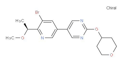 (S)-5-(5-bromo-6-(1-methoxyethyl)pyridin-3-yl)-2-((tetrahydro-2H-pyran-4-yl)oxy)pyrimidine