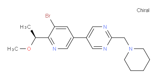 (S)-5-(5-bromo-6-(1-methoxyethyl)pyridin-3-yl)-2-(piperidin-1-ylmethyl)pyrimidine