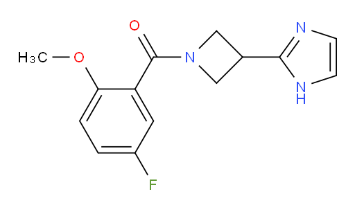 (3-(1H-imidazol-2-yl)azetidin-1-yl)(5-fluoro-2-methoxyphenyl)methanone
