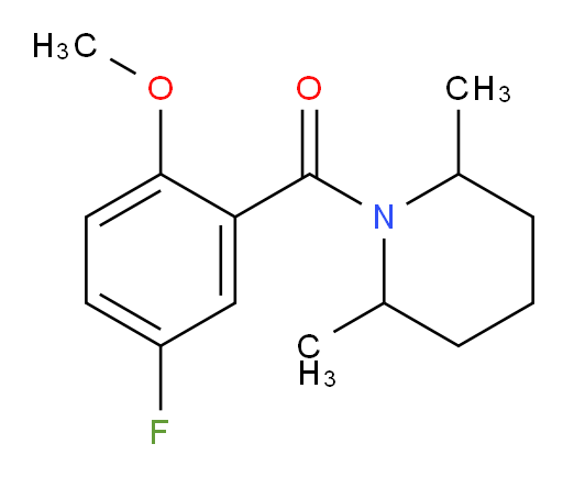 (2,6-dimethylpiperidin-1-yl)(5-fluoro-2-methoxyphenyl)methanone
