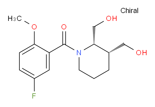 ((2S,3R)-2,3-bis(hydroxymethyl)piperidin-1-yl)(5-fluoro-2-methoxyphenyl)methanone