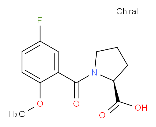 (S)-1-(5-fluoro-2-methoxybenzoyl)pyrrolidine-2-carboxylic acid