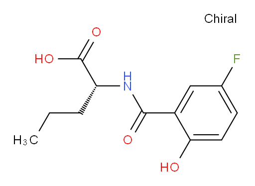 (R)-2-(5-fluoro-2-hydroxybenzamido)pentanoic acid