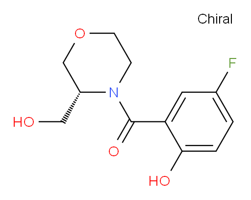 (R)-(5-fluoro-2-hydroxyphenyl)(3-(hydroxymethyl)morpholino)methanone