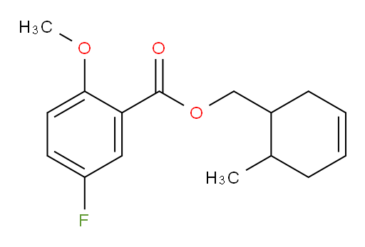 (6-methylcyclohex-3-en-1-yl)methyl 5-fluoro-2-methoxybenzoate