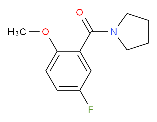 (5-fluoro-2-methoxyphenyl)(pyrrolidin-1-yl)methanone