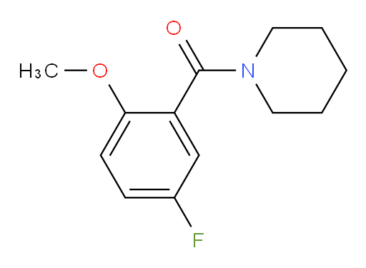 (5-fluoro-2-methoxyphenyl)(piperidin-1-yl)methanone