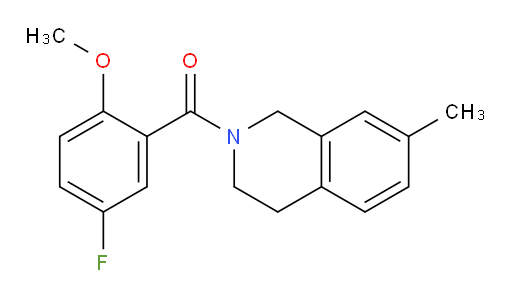 (5-fluoro-2-methoxyphenyl)(7-methyl-3,4-dihydroisoquinolin-2(1H)-yl)methanone