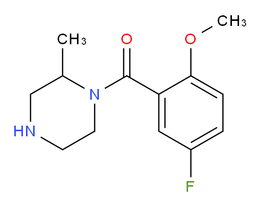 (5-fluoro-2-methoxyphenyl)(2-methylpiperazin-1-yl)methanone
