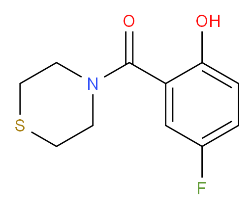 (5-fluoro-2-hydroxyphenyl)(thiomorpholino)methanone