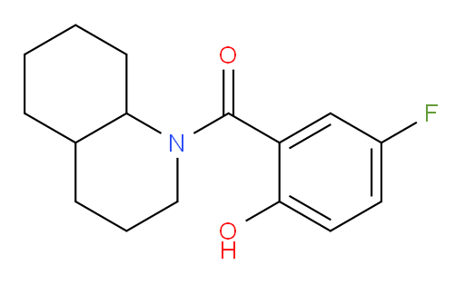 (5-fluoro-2-hydroxyphenyl)(octahydroquinolin-1(2H)-yl)methanone