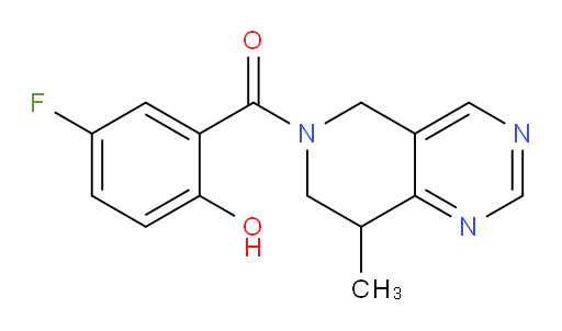 (5-fluoro-2-hydroxyphenyl)(8-methyl-7,8-dihydropyrido[4,3-d]pyrimidin-6(5H)-yl)methanone