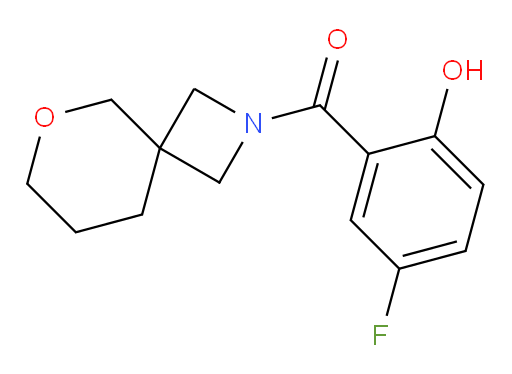 (5-fluoro-2-hydroxyphenyl)(6-oxa-2-azaspiro[3.5]nonan-2-yl)methanone