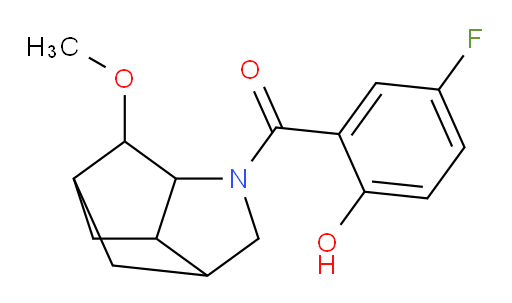 (5-fluoro-2-hydroxyphenyl)(6-methoxyhexahydro-3,5-methanocyclopenta[b]pyrrol-1(2H)-yl)methanone