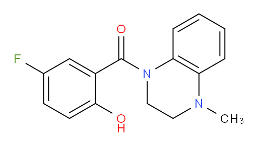 (5-fluoro-2-hydroxyphenyl)(4-methyl-3,4-dihydroquinoxalin-1(2H)-yl)methanone