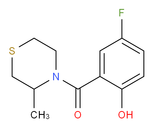 (5-fluoro-2-hydroxyphenyl)(3-methylthiomorpholino)methanone