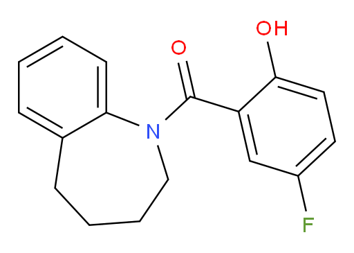 (5-fluoro-2-hydroxyphenyl)(2,3,4,5-tetrahydro-1H-benzo[b]azepin-1-yl)methanone