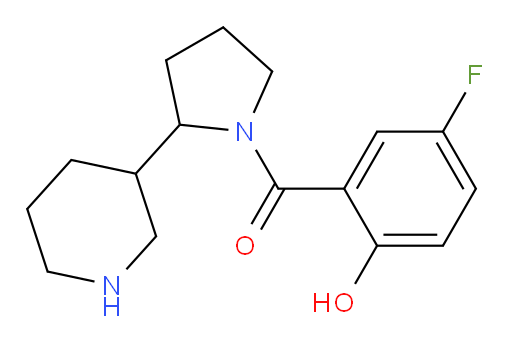 (5-fluoro-2-hydroxyphenyl)(2-(piperidin-3-yl)pyrrolidin-1-yl)methanone