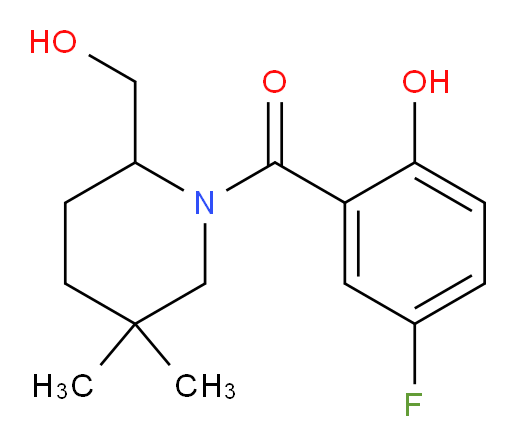 (5-fluoro-2-hydroxyphenyl)(2-(hydroxymethyl)-5,5-dimethylpiperidin-1-yl)methanone
