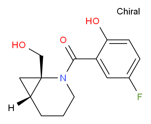 (5-fluoro-2-hydroxyphenyl)((1S,6R)-1-(hydroxymethyl)-2-azabicyclo[4.1.0]heptan-2-yl)methanone