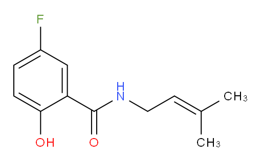 5-fluoro-2-hydroxy-N-(3-methylbut-2-en-1-yl)benzamide