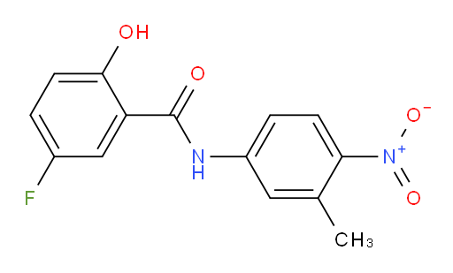 5-fluoro-2-hydroxy-N-(3-methyl-4-nitrophenyl)benzamide