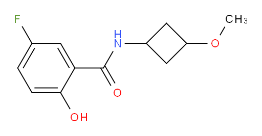 5-fluoro-2-hydroxy-N-(3-methoxycyclobutyl)benzamide