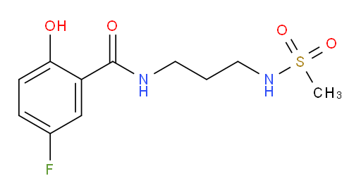 5-fluoro-2-hydroxy-N-(3-(methylsulfonamido)propyl)benzamide