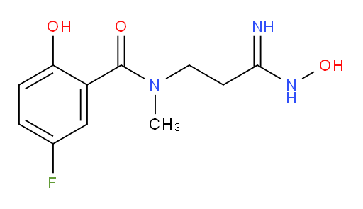 5-fluoro-2-hydroxy-N-(3-(hydroxyamino)-3-iminopropyl)-N-methylbenzamide