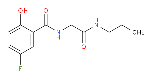 5-fluoro-2-hydroxy-N-(2-oxo-2-(propylamino)ethyl)benzamide