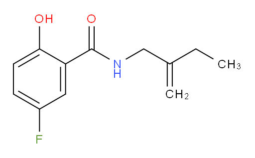 5-fluoro-2-hydroxy-N-(2-methylenebutyl)benzamide
