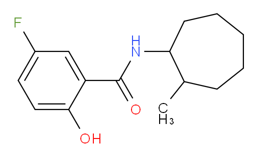 5-fluoro-2-hydroxy-N-(2-methylcycloheptyl)benzamide