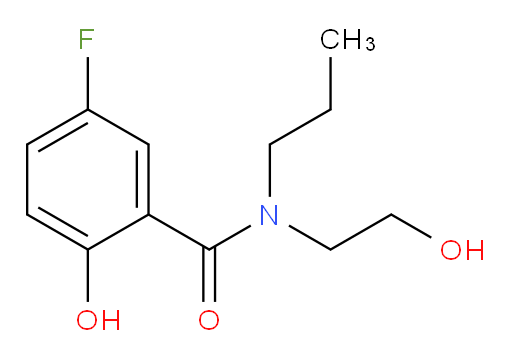 5-fluoro-2-hydroxy-N-(2-hydroxyethyl)-N-propylbenzamide