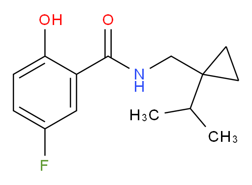 5-fluoro-2-hydroxy-N-((1-isopropylcyclopropyl)methyl)benzamide