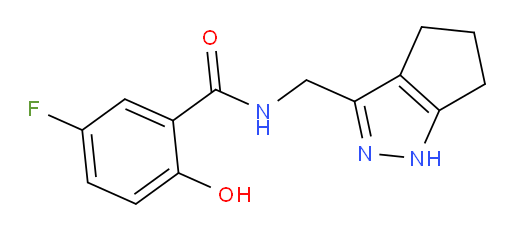 5-fluoro-2-hydroxy-N-((1,4,5,6-tetrahydrocyclopenta[c]pyrazol-3-yl)methyl)benzamide
