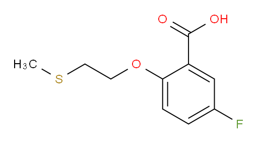 5-fluoro-2-(2-(methylthio)ethoxy)benzoic acid