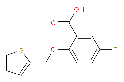 5-fluoro-2-(thiophen-2-ylmethoxy)benzoic acid