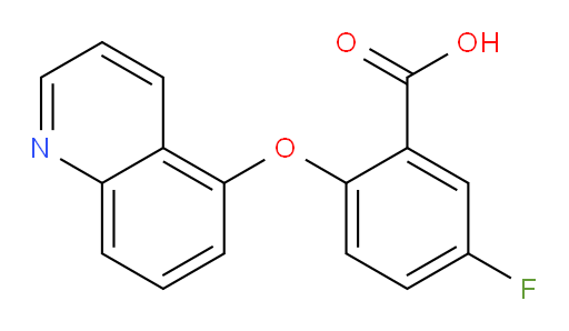 5-fluoro-2-(quinolin-5-yloxy)benzoic acid