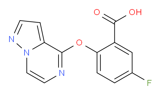 5-fluoro-2-(pyrazolo[1,5-a]pyrazin-4-yloxy)benzoic acid