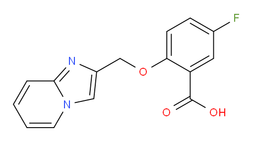 5-fluoro-2-(imidazo[1,2-a]pyridin-2-ylmethoxy)benzoic acid