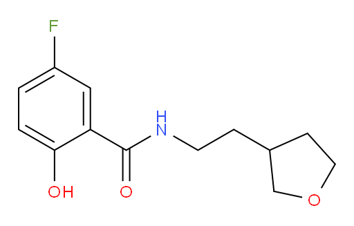 5-fluoro-2-hydroxy-N-(2-(tetrahydrofuran-3-yl)ethyl)benzamide
