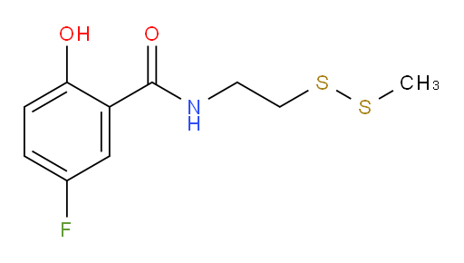 5-fluoro-2-hydroxy-N-(2-(methyldisulfanyl)ethyl)benzamide