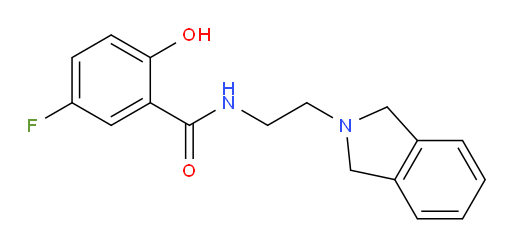 5-fluoro-2-hydroxy-N-(2-(isoindolin-2-yl)ethyl)benzamide