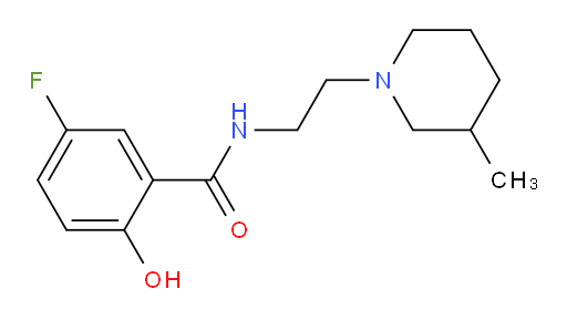 5-fluoro-2-hydroxy-N-(2-(3-methylpiperidin-1-yl)ethyl)benzamide