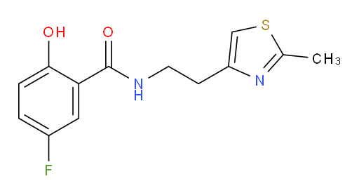 5-fluoro-2-hydroxy-N-(2-(2-methylthiazol-4-yl)ethyl)benzamide
